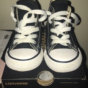 White and Black Converse (infant)